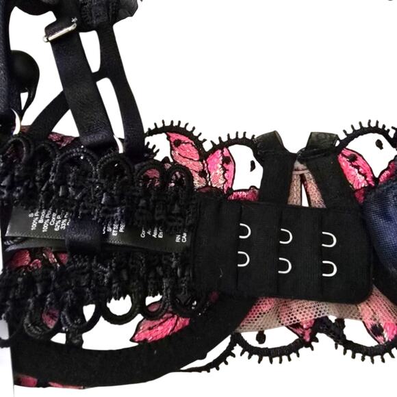 For Love & Lemons Juliet Bra NWT – Embroidered Floral Mesh – XXS - Picture 4 of 13